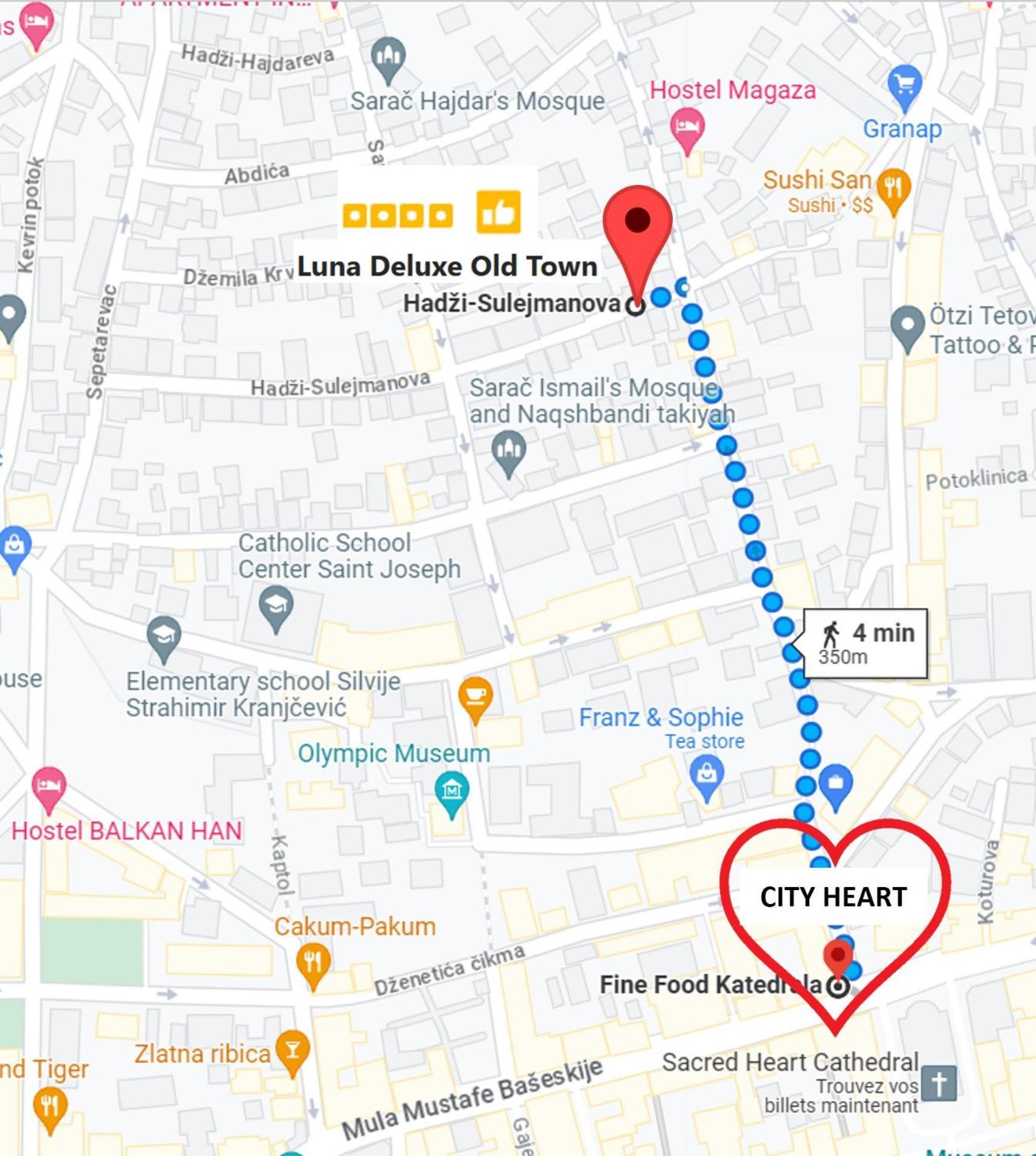 Luna Deluxe City Center & Free Parking Szarajevó Kültér fotó